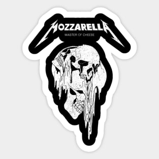 Mozzarella, melting Skulls Sticker